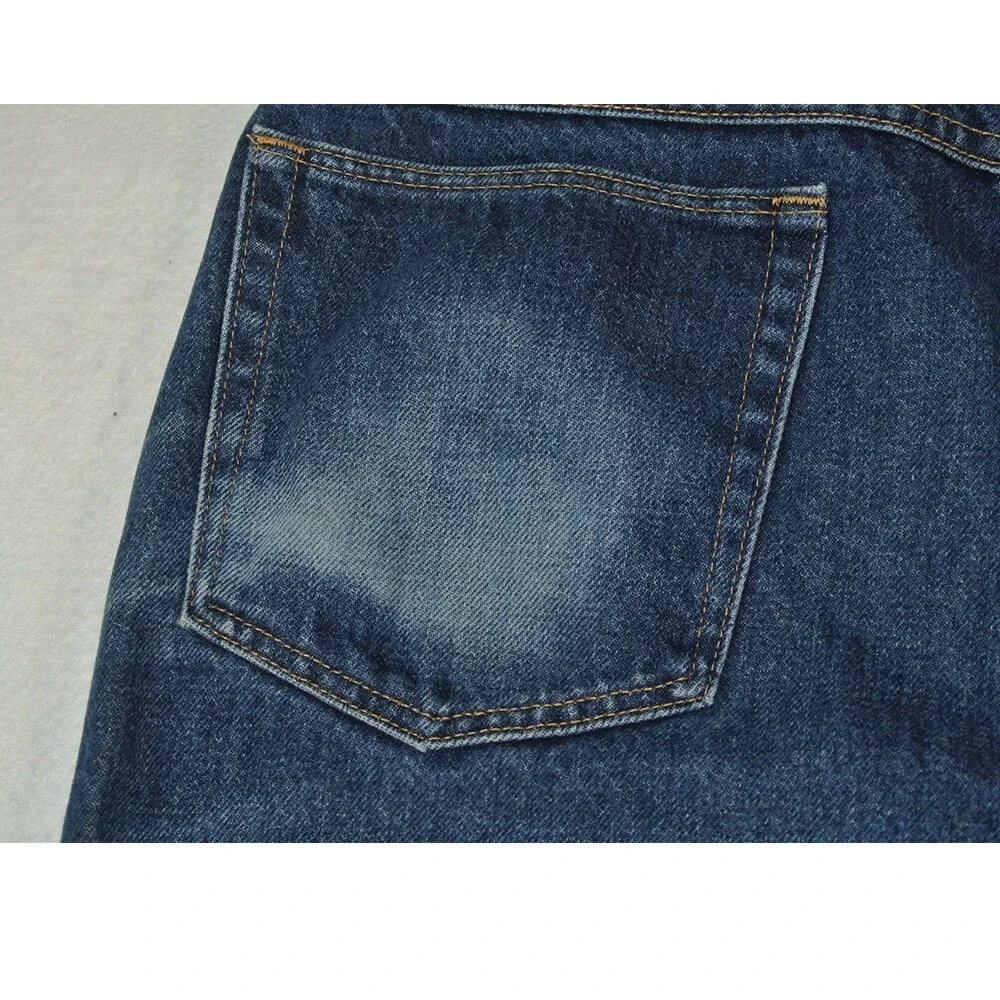 Wrangler Jeans Men's 38 x 32 regular fit straight blue denim pants retro
